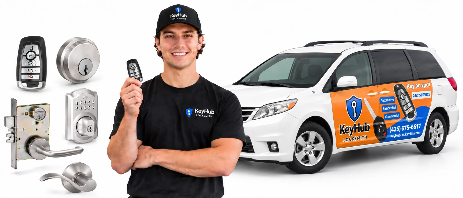 KeyHub Locksmith mobile service van